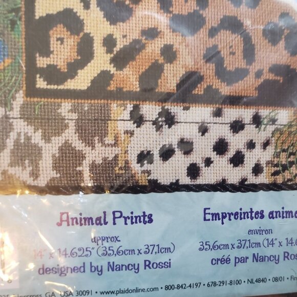 -Animal Prints needlepoint by Nancy Rossi Unopened - Picture 2 of 6